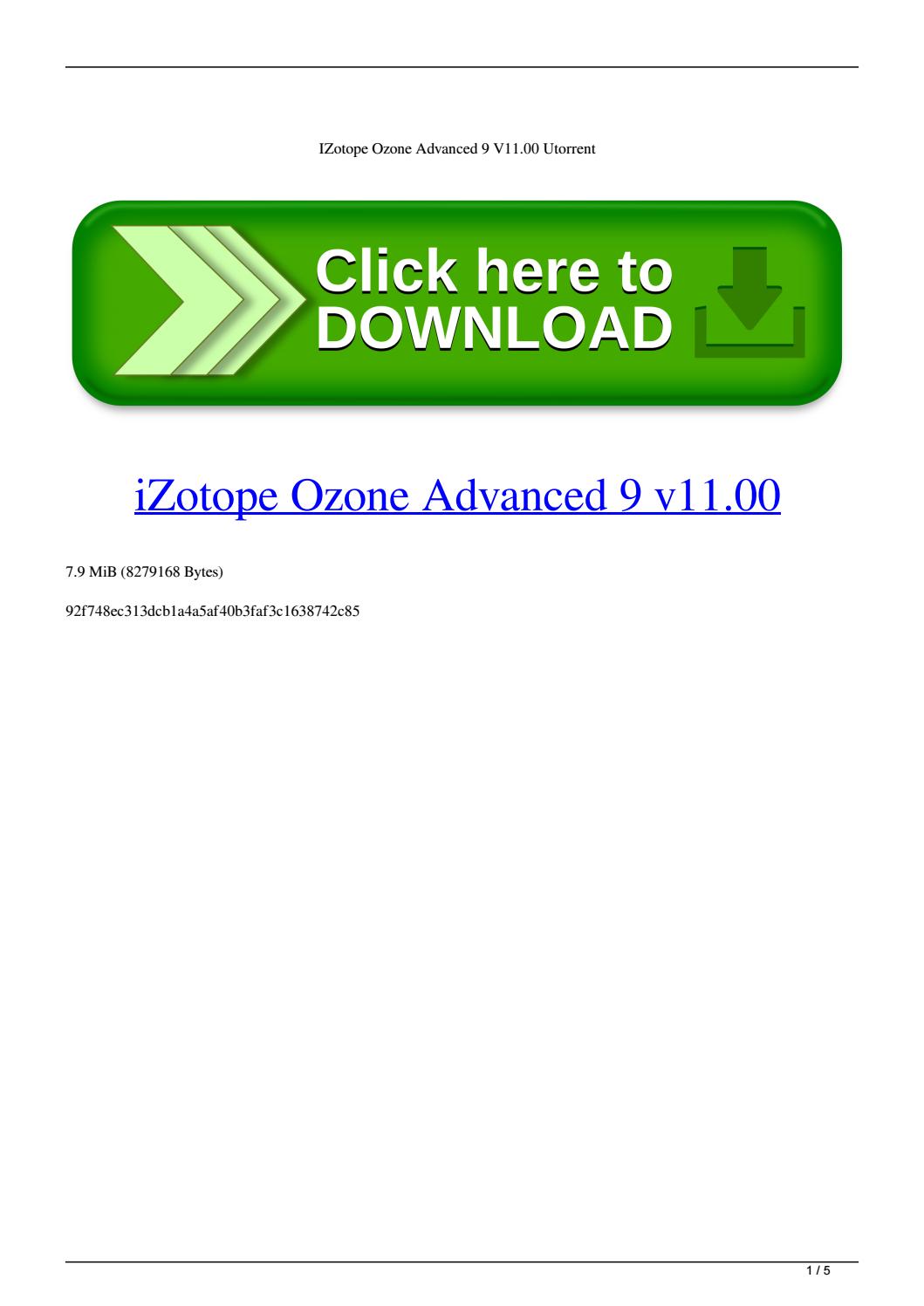 Izotope ozone advanced 7 full crack