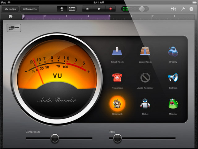 How to share lead vocals from garageband ipad to itunes store